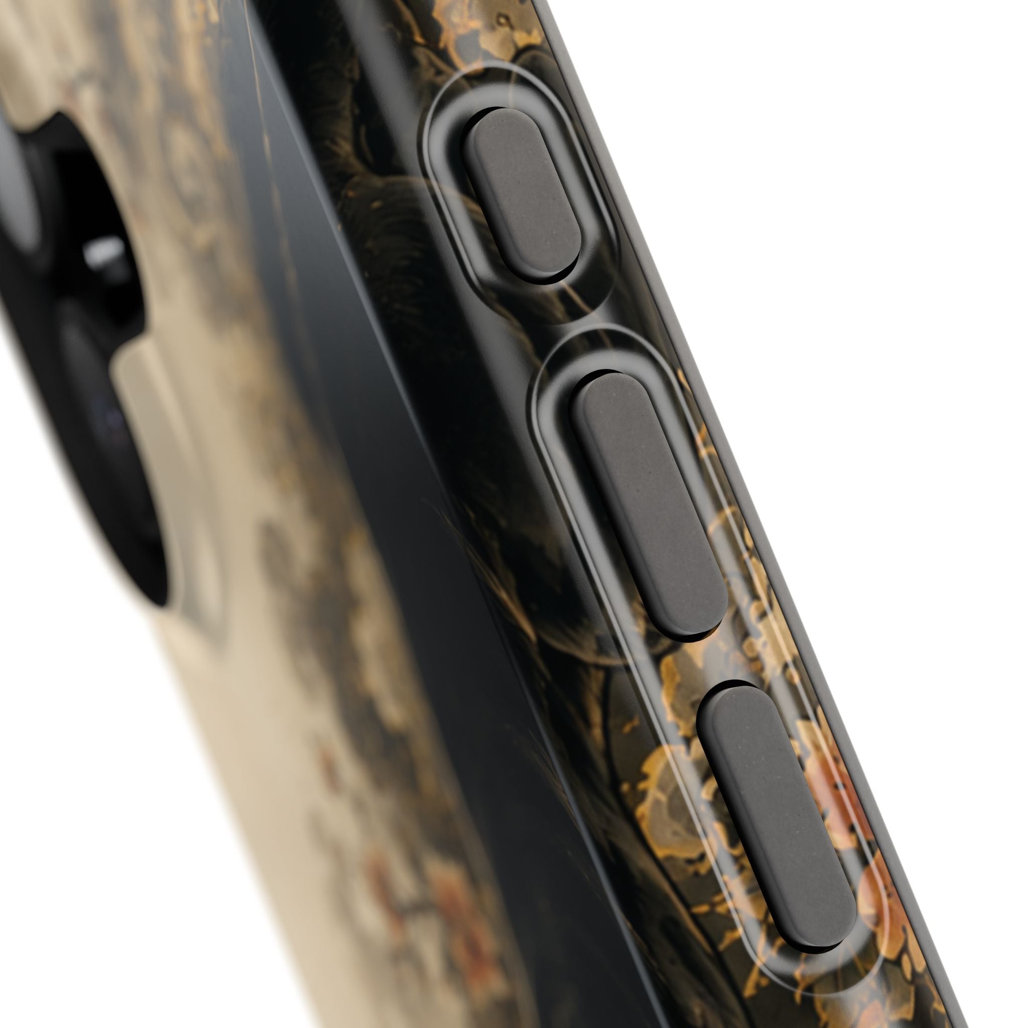 Black Panther Floral Tattoo Phone Case