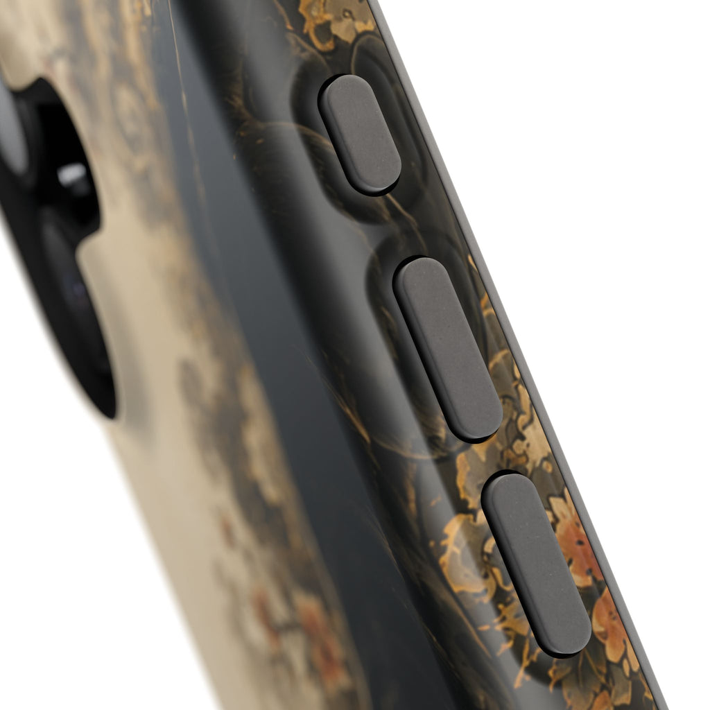Black Panther Floral Tattoo Phone Case