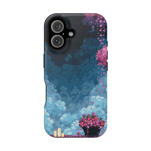 Blue Sky Candle Floral Phone Case