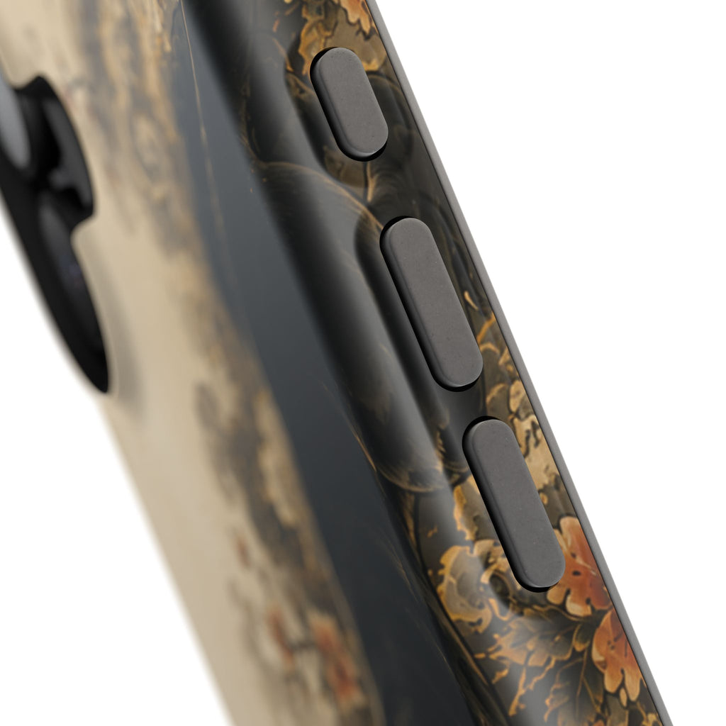 Black Panther Floral Tattoo Phone Case