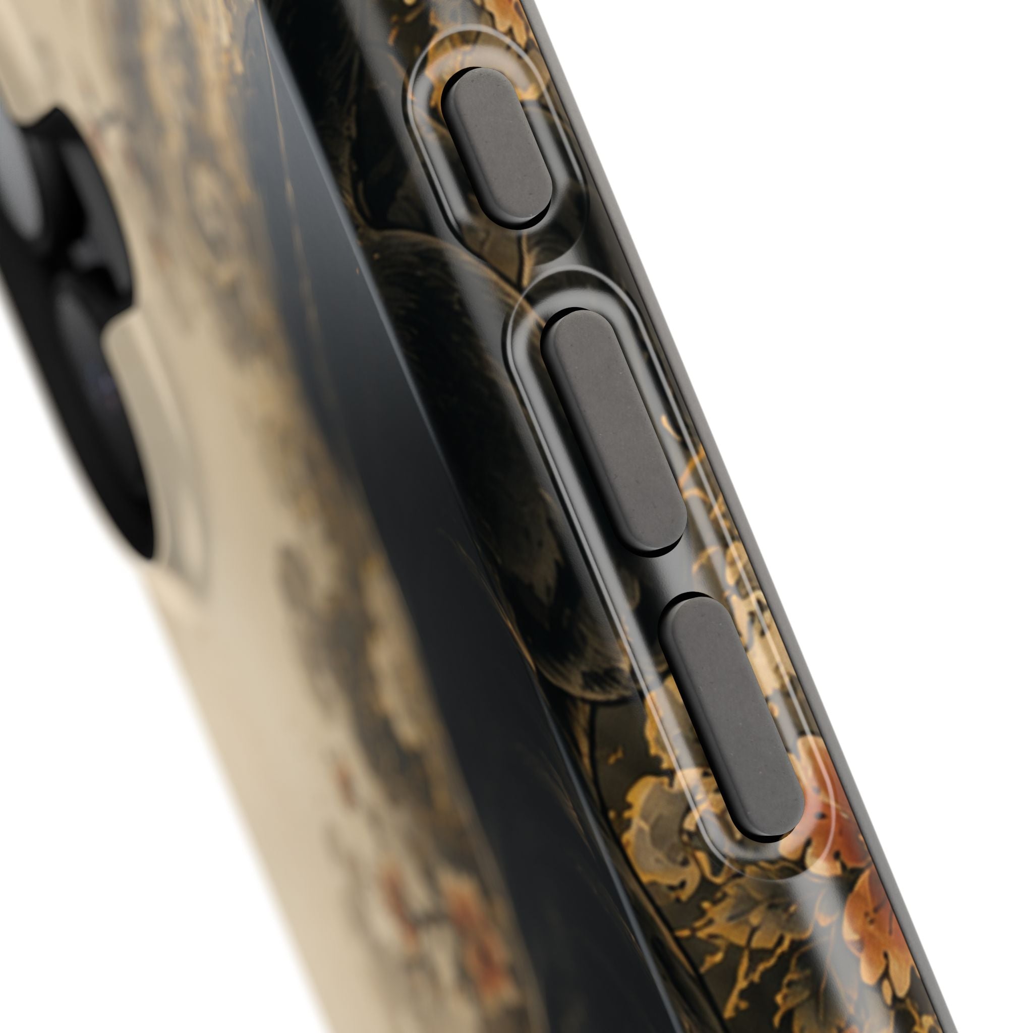 Black Panther Floral Tattoo Phone Case