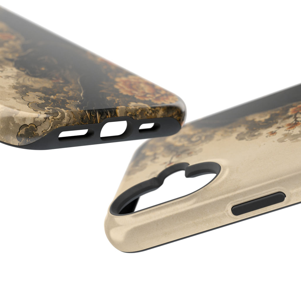 Black Panther Floral Tattoo Phone Case